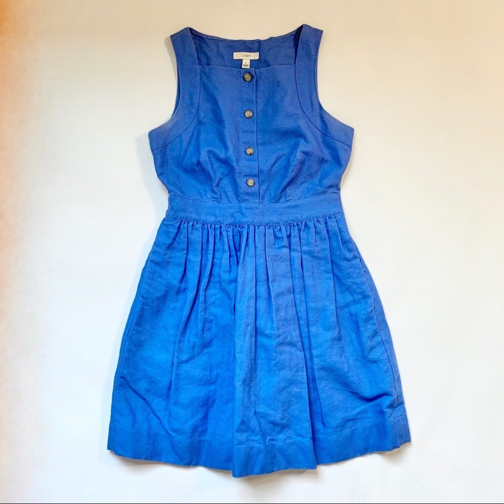 J.Crew Blue Linen Sundress